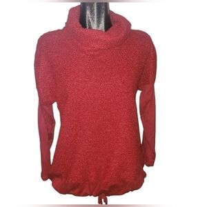 PURE Essence Red Turtleneck Cozy Knit Sweater Size S